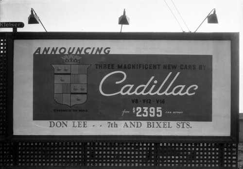 Cadillac billboard