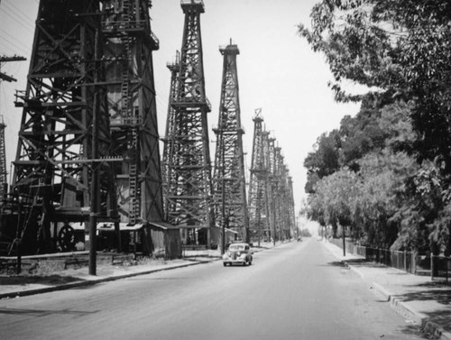 Driving past the Sunnyside Cemetery in Long Beach