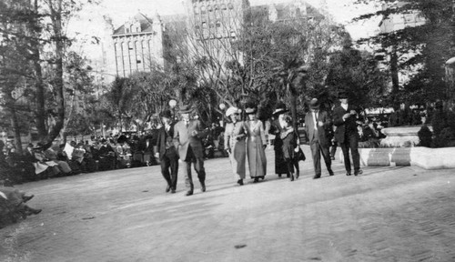 Pershing Square visitors