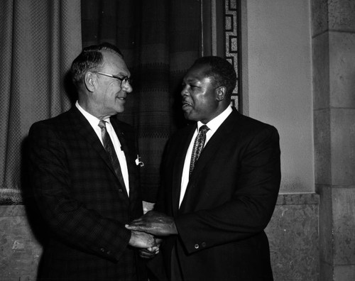 World Champion Boxer, Archie Moore at City Hall