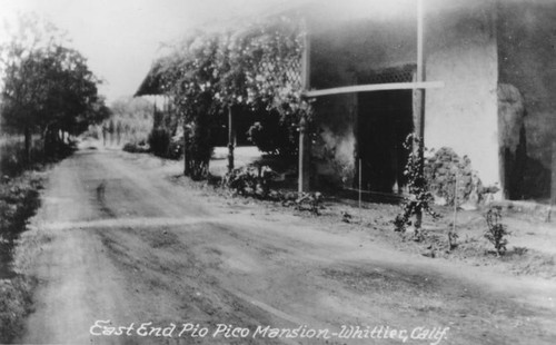 East end of the Pio Pico adobe