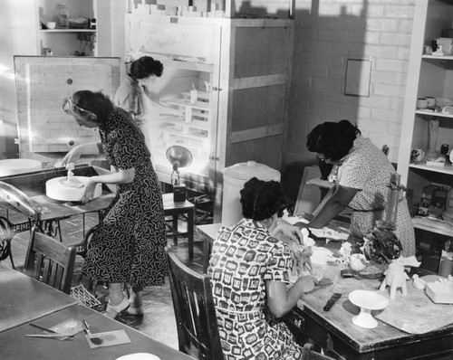 Ceramics workshop and classroom at the institution