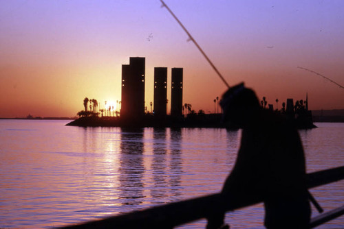 Fishing at Belmont Pier, Long Beach