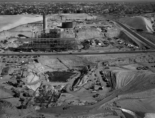 Scattergood Steam Plant, Vista Del Mar, looking east