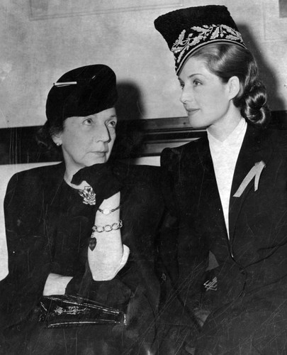 Norma Shearer and her mother