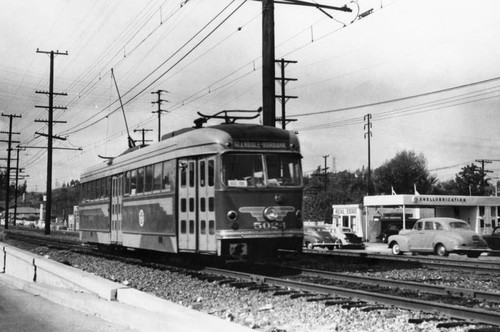 Pacific Electric car in Atwater Village