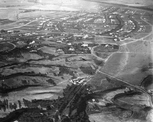 Aerial view of Beverly Hills