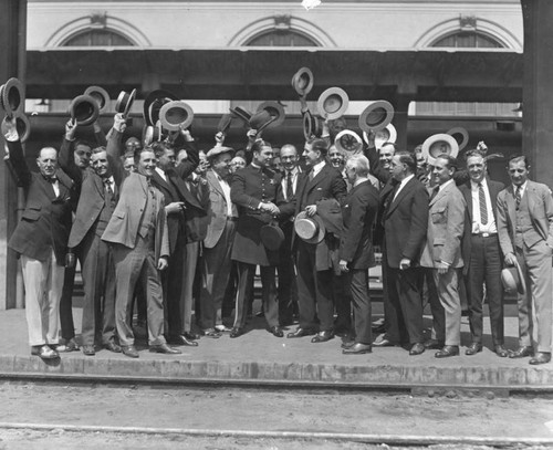 Jack Dempsey, group photo