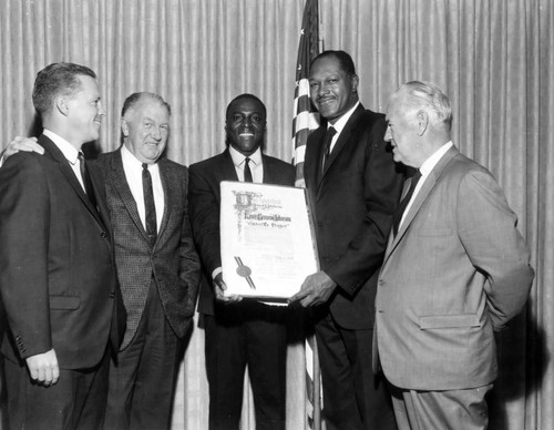 Los Angeles Dodgers outfielder, Louis "Sweet Lou" Johnson