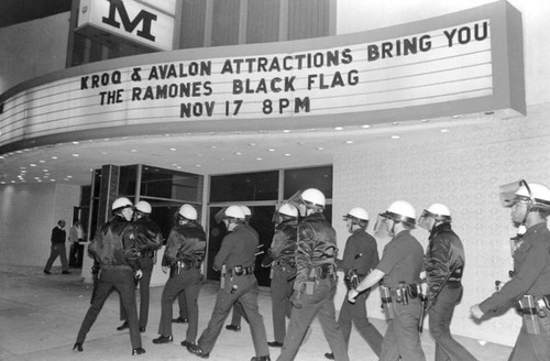 Police arriving at Palladium