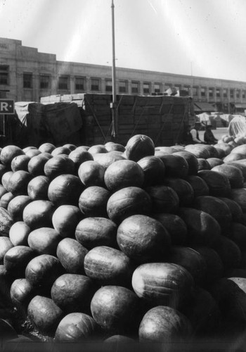 Stack of watermelons