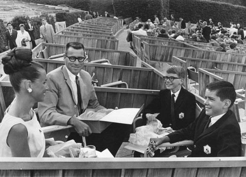 Valley residents at Hollywood Bowl's 44th season, Gaugenmeier family