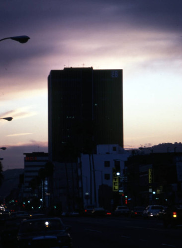 Sunset Boulevard during sunset