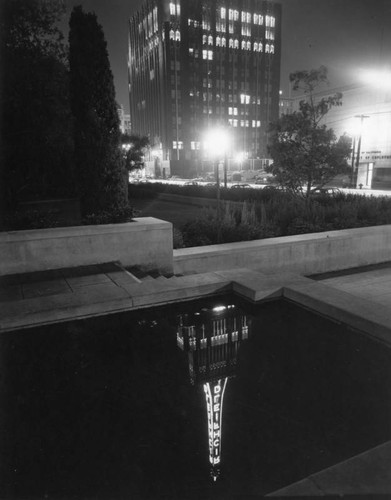 Richfield Building in reflection