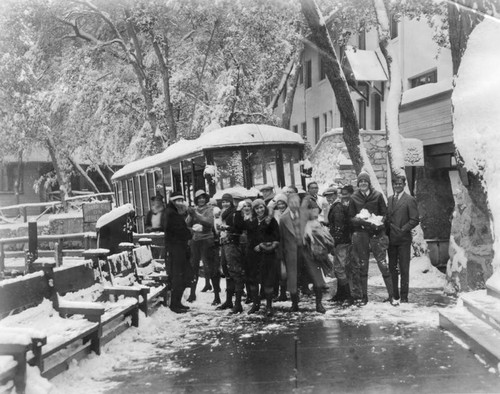 Students at Mt. Lowe Tavern