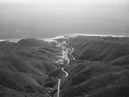 Leo Carrillo State Park, Pacific Coast Highway, looking south