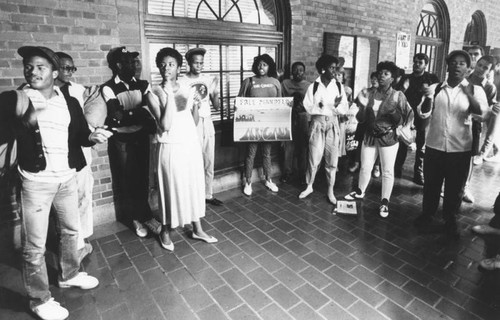 Anti-apartheid rally at USC