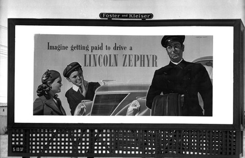Lincoln Zephyr billboard