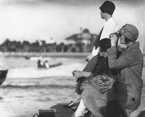 Binoculars at the beach