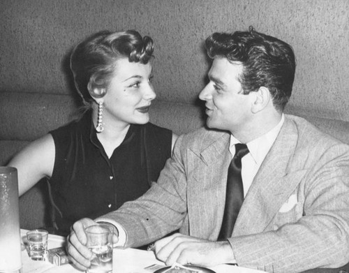 Actress Barbara Payton and Jerry Bialac