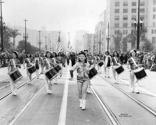 Mei Wah Drum Corps parade