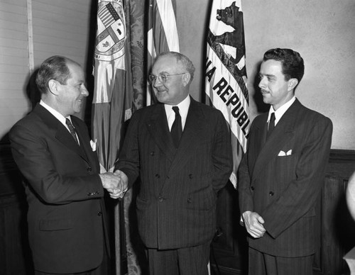 Mayor Bowron at City Hall