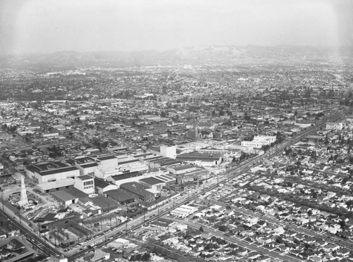 Metro Goldwyn Mayer Studios, Culver Boulevard, looking north