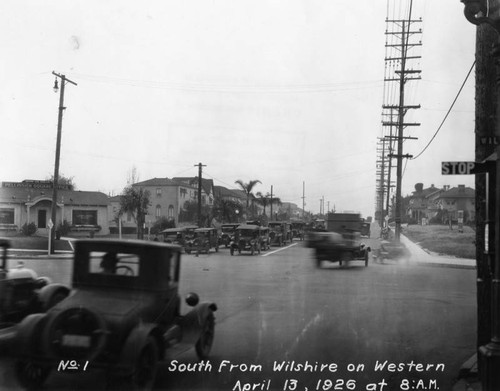 Western Avenue, south from Wilshire Boulevard