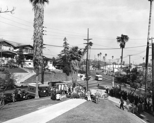 Plaque placing ceremony at Arroyo Seco Branch