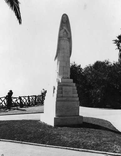 View of St. Monica statue