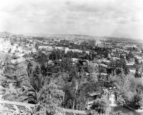 Looking southeast from West Hollywood, view 1