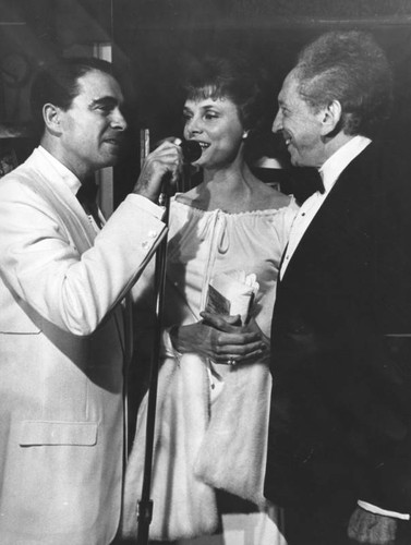 Sam Jaffee and Bettye Ackerman at "Molly Brown" premiere