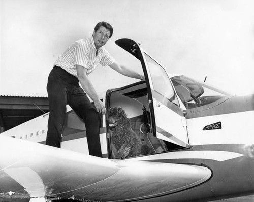 Robert Horton and furry friend