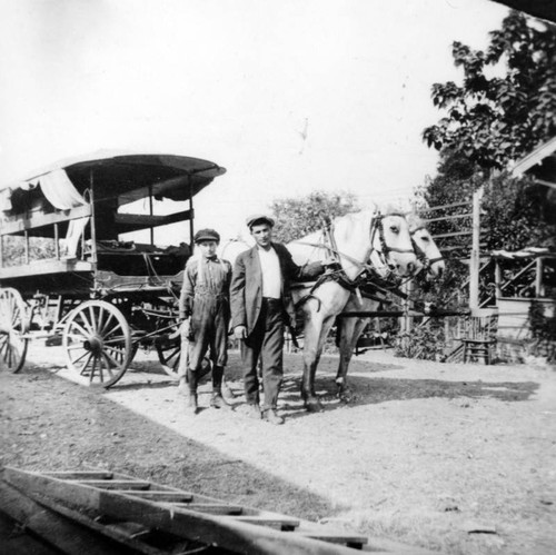 Man and his vegetable cart