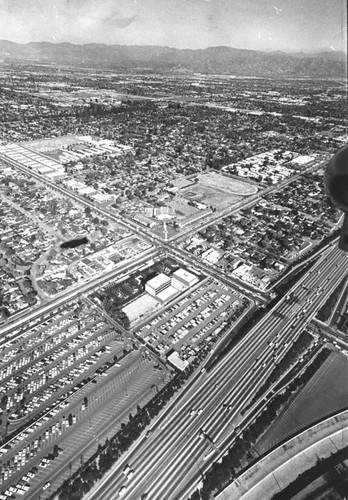 Aerial view of the San Fernando Valley