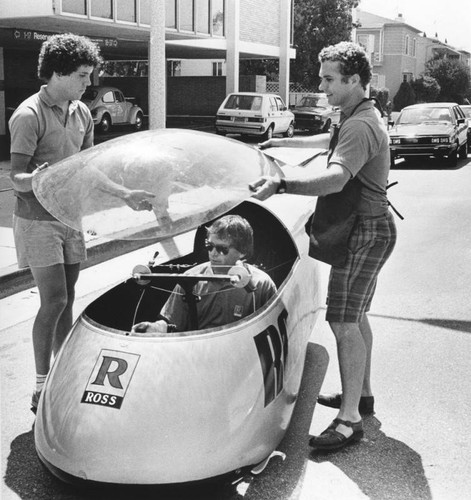 Space age bicycle car