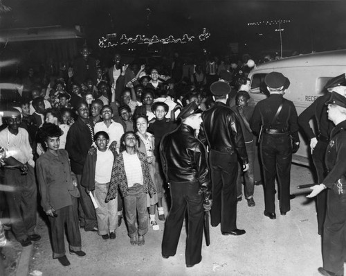 Police quell youth riot in Lincoln Park — Calisphere