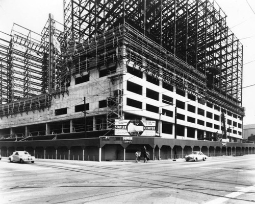 Statler Hotel under construction