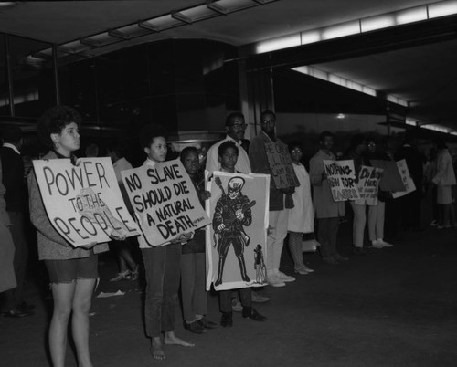 Community protest in honor of Martin Luther King assassination