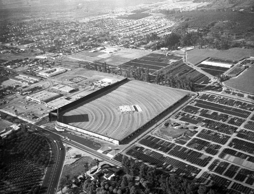 Azusa Foothill Drive-In, Azusa, looking northwest