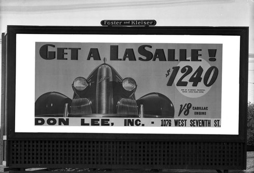 La Salle billboard