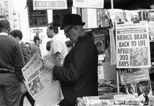 Downtown newsstand