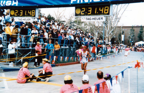 Los Angeles Marathon finish line