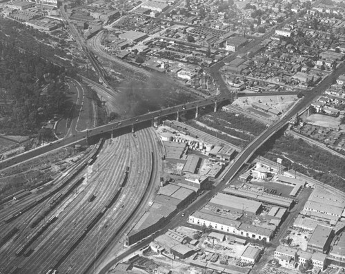 Los Angeles River, aerial