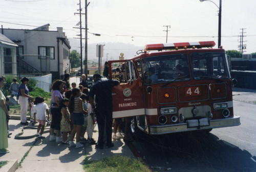 Firetruck, Cypress Park Branch Library