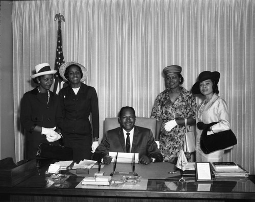 Tom Bradley at Los Angeles City Hall