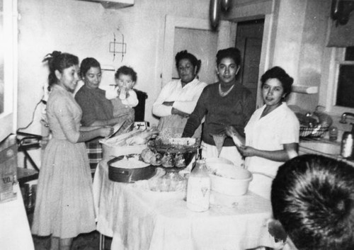 Women making tamales