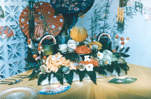 Colorful food display