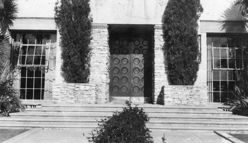 Entrance, Malabar Branch Library — Calisphere