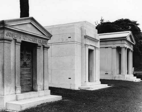 Three mausoleums